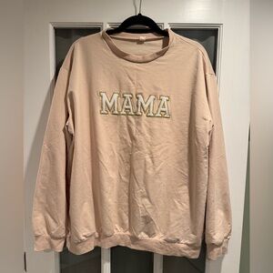 Beige 'MAMA' Sweatshirt